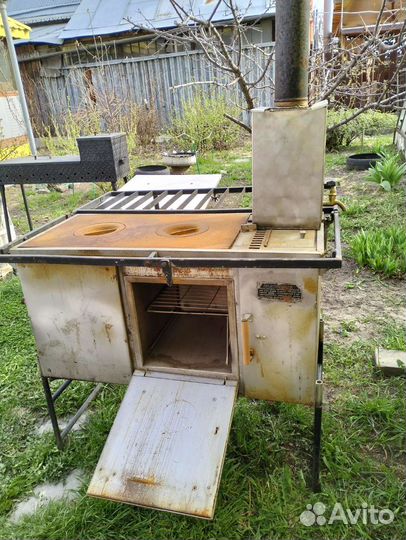 Печь полевая железная