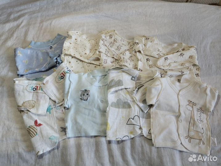 Ползунки и распашонки пакетом 56-62