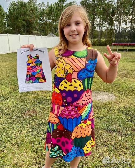 Роспись детских рисунков на одежде