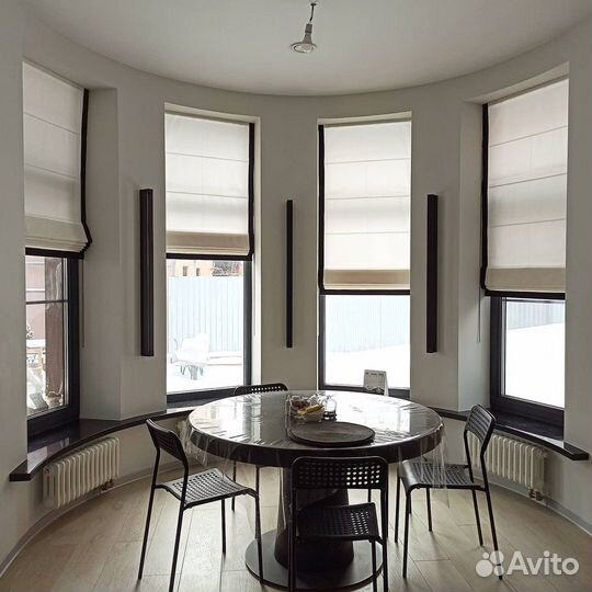 Римские шторы на электроприводе на заказ