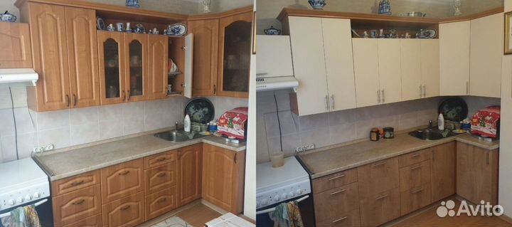 Реставрация кухонных фасадов