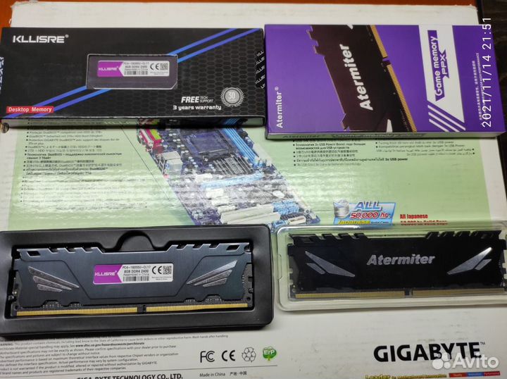 Оперативная память DDR4 DDR3 Kllisre Atermiter