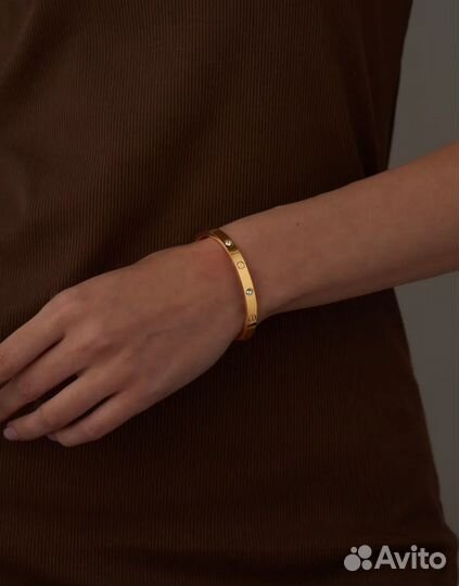 Браслет cartier love золото