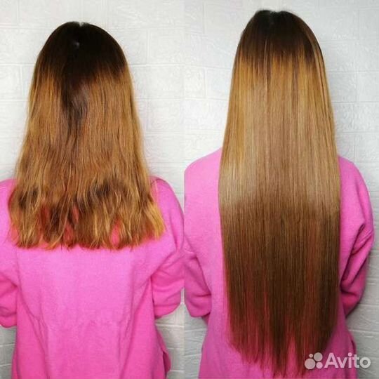 Наращивание волос на дому