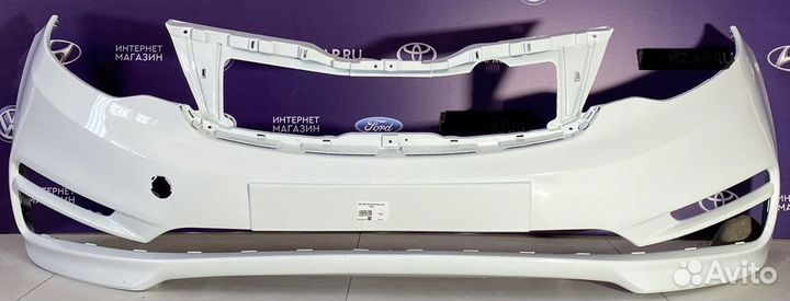 Бампер передний Kia Rio 15-17 белый
