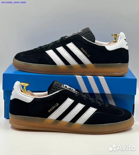 Кроссовки Adidas Gazelle Black (Арт.19863)