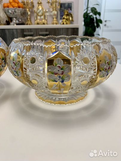 Хрустальная посуда Bohemia с позолотой, Оригинал