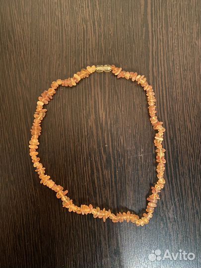 Бусы янтарь