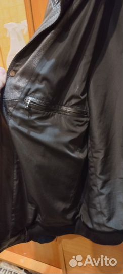Кожаная куртка мужская 50 52 весна осень