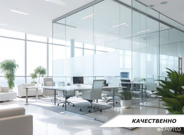 Перегородки из стекла