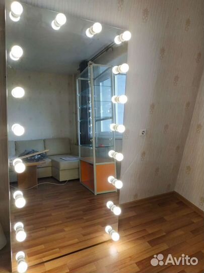 Зеркало напольное с подсветкой гримёрное 180/90