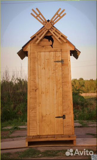 Дачный туалет деревянный GAR210