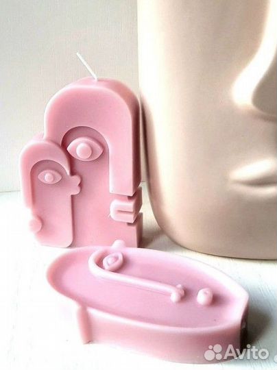 Свечи стильные восковые интерьерный свет