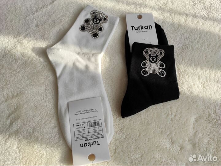Носки женские turkan со стразами