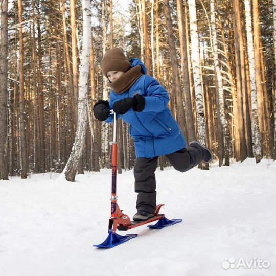 Самокат-снегокат 2 в 1 graffiti Super Rider