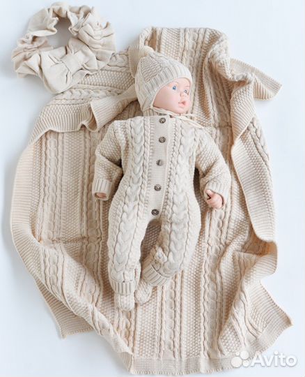 Новый вязаный конверт на выписку весна/лето