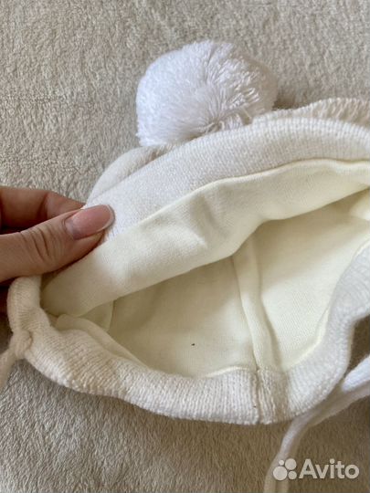 Шапка зимняя для новорожденных