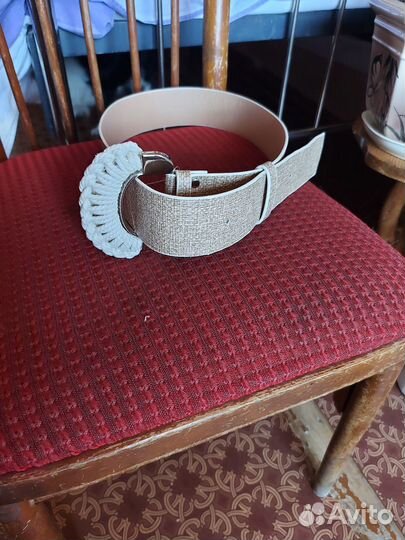 Ремень женский кожаный широкий