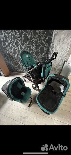 Коляска peg perego book 51s 3в1 аквамарин