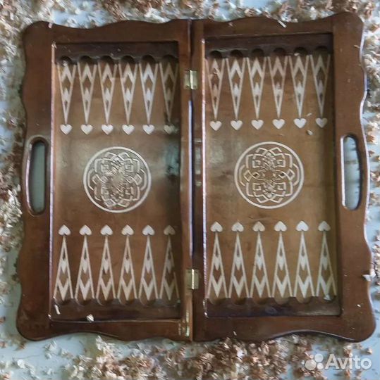 Нарды шахматы ручной работы резные