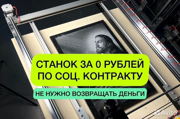 Лазерно-ударный станок по камню с чпу соц контракт