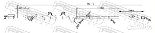 Датчик abs зад лев 04606007 Febest