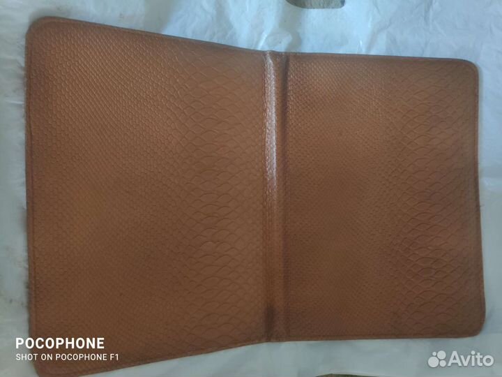 Папка для документов СССР. Натуральная кожа