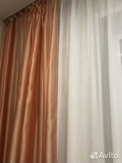 Комплект Шторы тюль вуаль, покрывало
