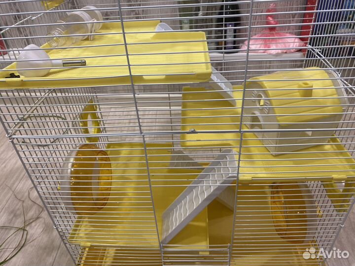 Клетка для хомяка с трубами