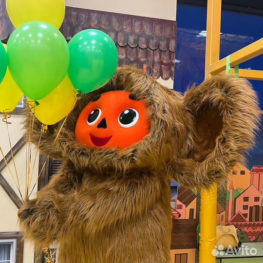 Чебураш на день рождения, праздник