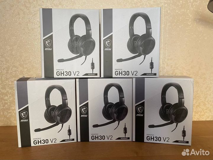 Игровая гарнитура (наушники + микрофон) MSI GH30v2