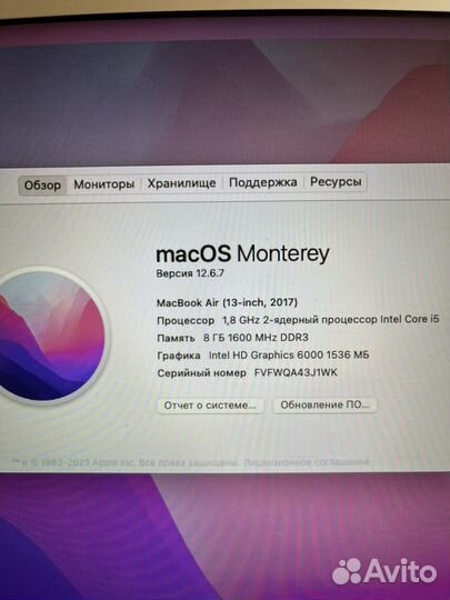 Apple MacBook Air 13 mid 2017