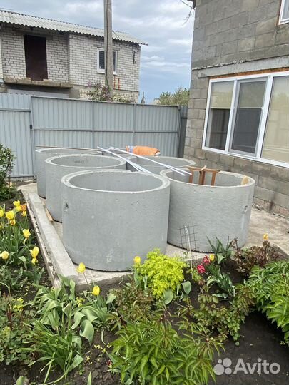 Колодец из бетонных колец канализация под ключ