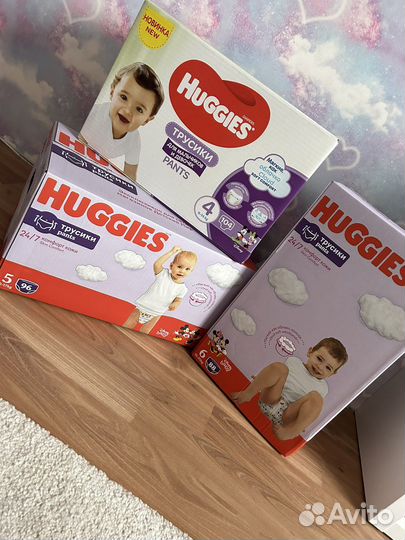 Huggies подгузники-трусики