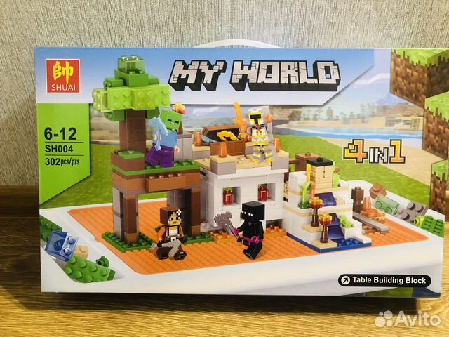 Конструктор майнкрафт, дего lego Minecraft