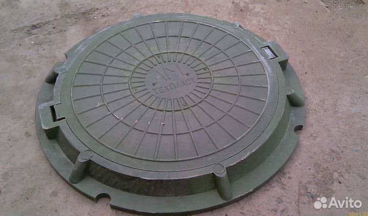 Люк полимерно-песчаный садовый