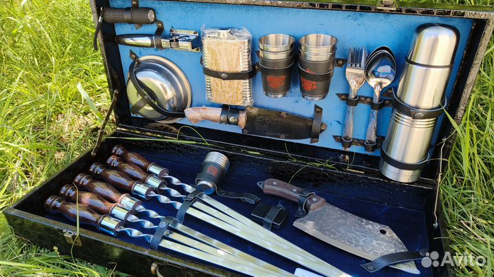 Шашлычный набор, кизлярский нож, топорик