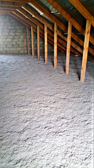 Эковата Ecofiber - бесшовный утеплитель для дома