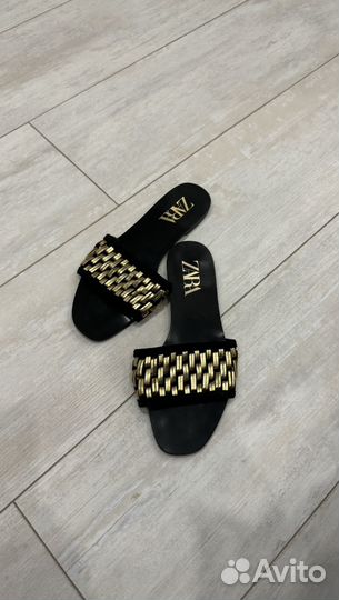 Шлепанцы zara