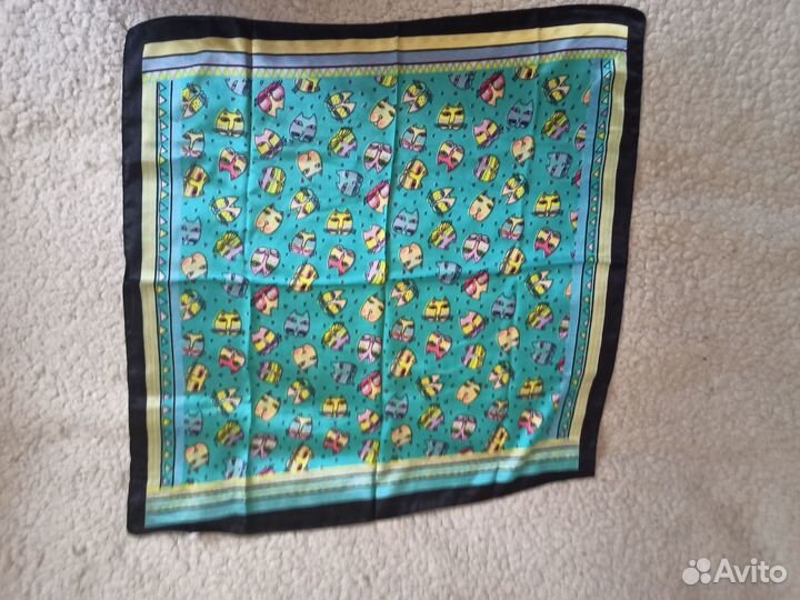 Платок женский из натурального шелка 60х60