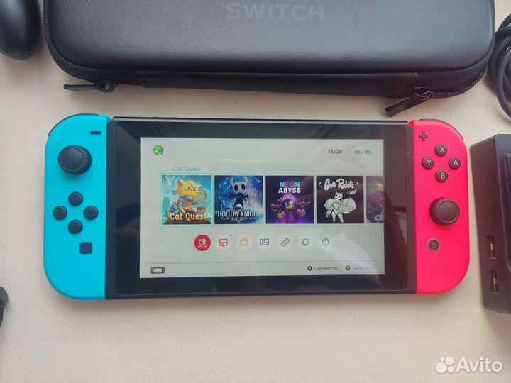 Прошитая Nintendo Switch V2 96Gb+игры
