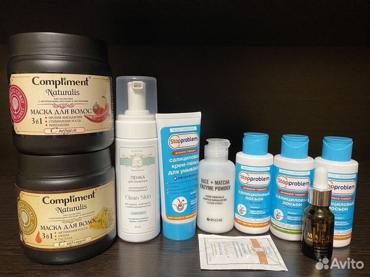 Косметика для лица и волос пакетом