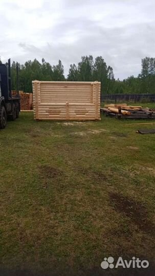 Изготовим срубы из оцилиндрованного бревна