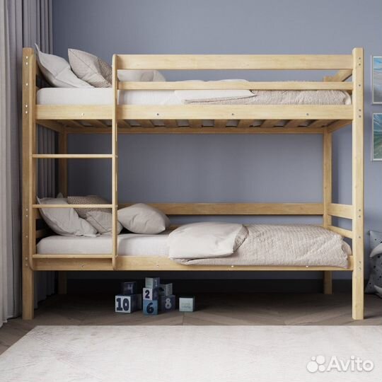 Двухъярусная кровать деревянная