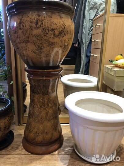 Горшки напольные керамические