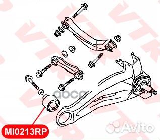 Полиуретановый сайлентблок продольного рычага