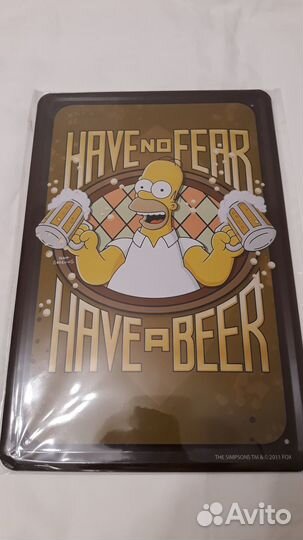 Металлические таблички pin up simpsons
