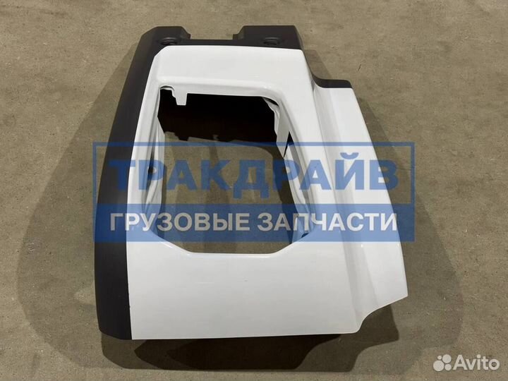 Бампер Шакман Х3000 левая часть (белый)