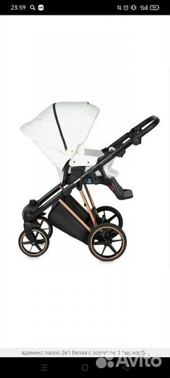 Коляска 2 в 1 adamex paolo