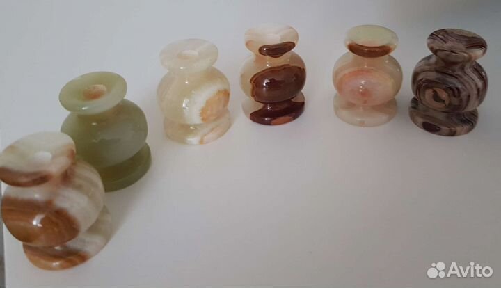 Подсвечники, оникс, подарочный набор, новый